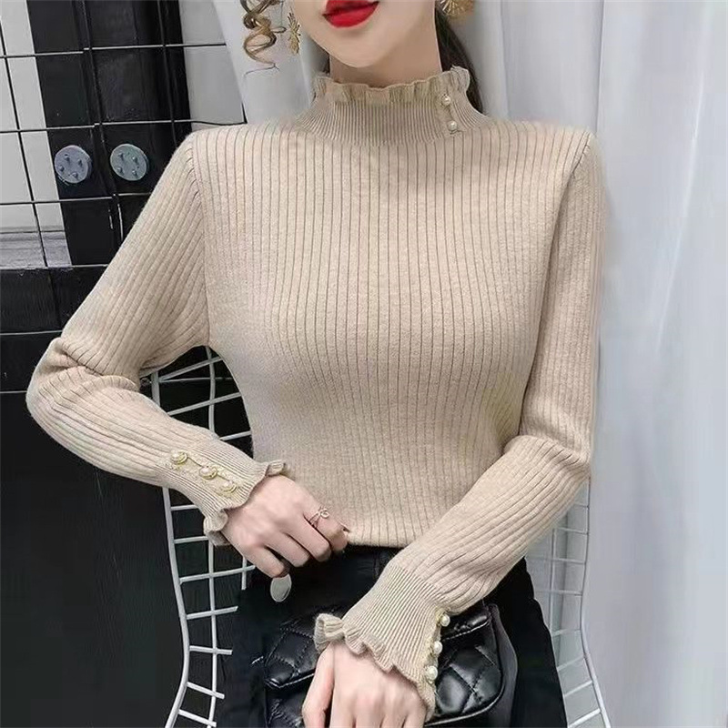 Half turtleneck warm base knit sweater top 31