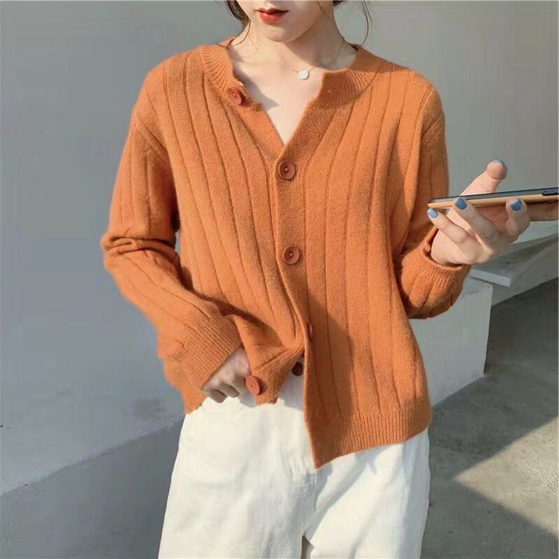 Retro style sweater short knitted cardigan coat 9 01